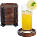 6Pcs Wooden Coasters